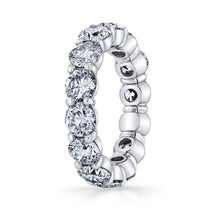 Load image into Gallery viewer, Royal Collection Platinum 4.08 CTW Round Diamond Buttercup Eternity Band