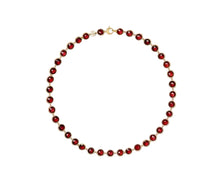 Load image into Gallery viewer, Marco Bicego 18K Yellow Gold Jaipur Color Red Garnet Bezel Set Necklace