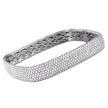 Load image into Gallery viewer, Royal Collection 11-Row Square Pave Diamond Bangle