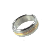 Load image into Gallery viewer, Royal 8mm Titanium Marbled Gold Band