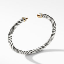 Load image into Gallery viewer, Cable Classics Bracelet with Gold Domes and Diamonds