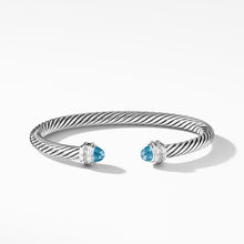 Load image into Gallery viewer, Bracelet with Blue Topaz and Diamonds