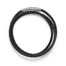 Load image into Gallery viewer, Chevron Triple-Wrap Bracelet in Black