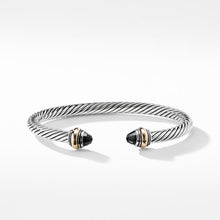 Load image into Gallery viewer, Cable Classic Bracelet with Black Onyx and 14K Gold, 5mm