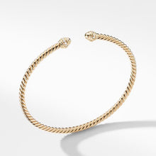 Load image into Gallery viewer, Cable Spira? Bracelet in 18K Gold with Diamonds, 3mm