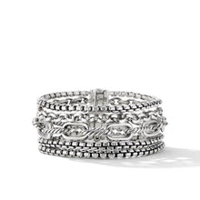 Load image into Gallery viewer, Multi Row Chain Bracelet in Sterling Silver