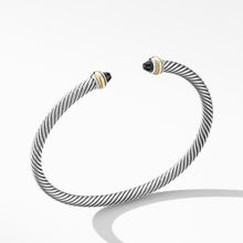 Load image into Gallery viewer, Cable Classic Bracelet with Black Onyx and 18K Yellow Gold