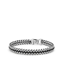 Load image into Gallery viewer, Woven Box Chain Bracelet in Black