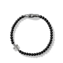 Load image into Gallery viewer, Spiritual Beads Cross Station Bracelet with Black Onyx