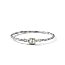 Load image into Gallery viewer, Chatelaine Bracelet with Prasiolite and Diamonds