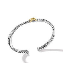 Load image into Gallery viewer, Petite X Center Station Bracelet with 18K Yellow Gold
