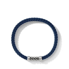 Load image into Gallery viewer, Chevron Blue Rubber Bracelet
