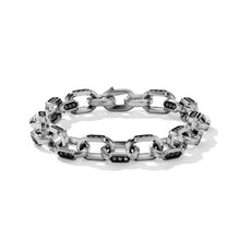 Load image into Gallery viewer, DY Hex Chain Link Bracelet with Pave Black Diamonds