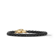 Load image into Gallery viewer, Box Chain Bracelet in Stainless Steel and 14K Yellow Gold