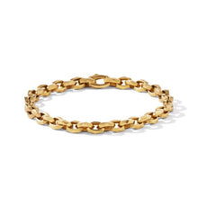 Load image into Gallery viewer, Torqued Faceted Chain Link Bracelet in 18K Yellow Gold