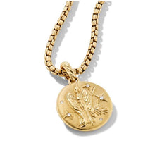 Load image into Gallery viewer, Virgo Amulet in 18K Yellow Gold with Diamonds