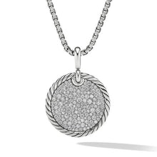 Load image into Gallery viewer, DY Elements Disc Pendant with Pave Diamonds