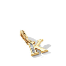 Load image into Gallery viewer, Pave Initial 'K' Pendant in 18K Yellow Gold with Diamonds