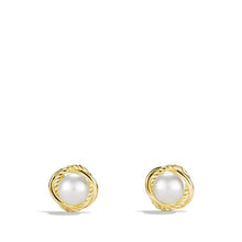 Load image into Gallery viewer, Infinity Earrings with Pearls in 18K Gold