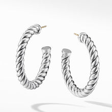 Load image into Gallery viewer, Cable Classics Hoop Earrings