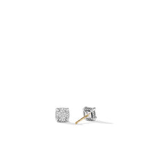 Load image into Gallery viewer, Petite Chatelaine Stud Earrings with Full Pave Diamonds
