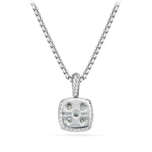 Load image into Gallery viewer, Pendant Necklace with Prasiolite and Diamonds