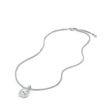 Load image into Gallery viewer, Pendant Necklace with Prasiolite and Diamonds