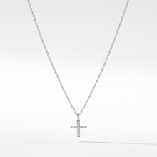Load image into Gallery viewer, Cable Collectibles Cross Necklace with Diamonds in 18K Gold