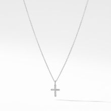 Load image into Gallery viewer, Cable Collectibles Cross Necklace with Diamonds in 18K Gold