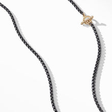 Load image into Gallery viewer, DY Bel Aire Chain Necklace in Black with 14K Gold Accents