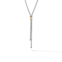 Load image into Gallery viewer, Petite X Lariat Y Necklace with 18K Yellow Gold
