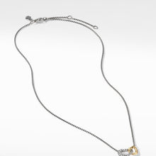 Load image into Gallery viewer, Cable Collectibles Double Heart Necklace with 18K Yellow Gold