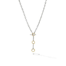 Load image into Gallery viewer, DY Madison Three Ring Chain Necklace with 18K Yellow Gold