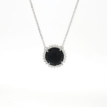 Load image into Gallery viewer, Royal Collection Onyx and Diamond Pendant