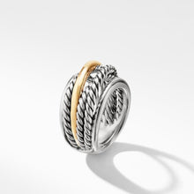 Load image into Gallery viewer, Crossover Narrow Ring with Gold