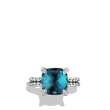Load image into Gallery viewer, Ring with Hampton Blue Topaz and Diamonds