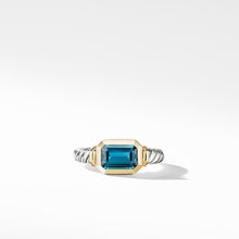 Load image into Gallery viewer, Novella Ring with Hampton Blue Topaz and 18K Yellow Gold