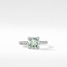 Load image into Gallery viewer, Chatelaine Ring with Prasiolite and Diamonds