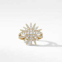 Load image into Gallery viewer, Starburst Ring in 18K Yellow Gold with Full Pave Diamonds