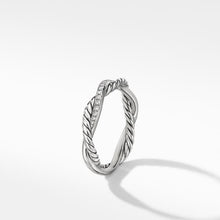Load image into Gallery viewer, Petite Infinity Twisted Ring with Pave Diamonds