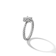 Load image into Gallery viewer, Petite Starburst Station Ring with Pave Diamonds