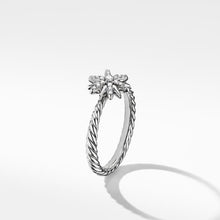 Load image into Gallery viewer, Petite Starburst Station Ring with Pave Diamonds