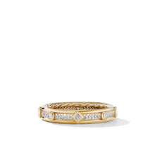 Load image into Gallery viewer, Modern Renaissance Ring in 18K Yellow Gold with Full Pave Diamonds