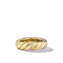 Load image into Gallery viewer, Sculpted Cable Band Ring in 18K Yellow Gold