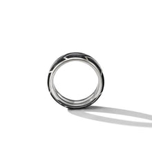 Load image into Gallery viewer, Forged Carbon Band Ring in 18K White Gold
