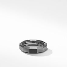 Load image into Gallery viewer, Faceted Band Ring in Grey Titanium