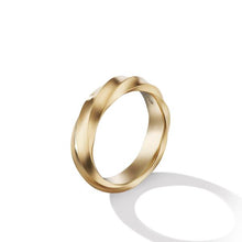 Load image into Gallery viewer, Cable Edge Band Ring in Recycled 18K Yellow Gold