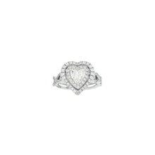 Load image into Gallery viewer, Royal Collection Diamond Heart Halo Ring