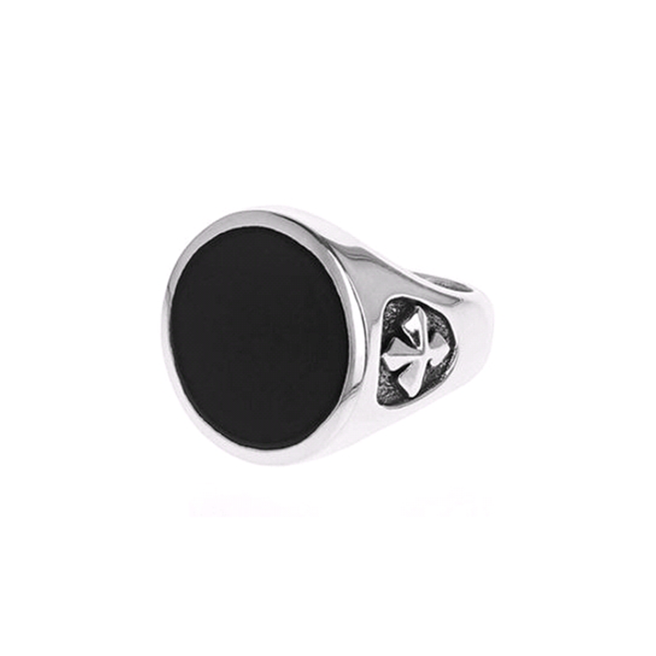 King Baby Cross Onyx Signet Ring – Royal Jewelers