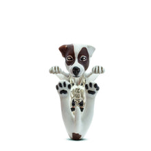 Load image into Gallery viewer, Jack Russell Silver Hug Ring